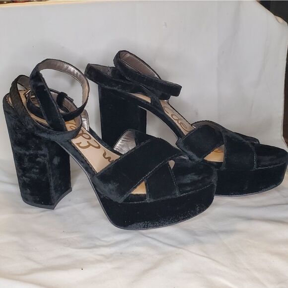 Sam EdelmanMara Suede  black Platform Sandal - Picture 11 of 12